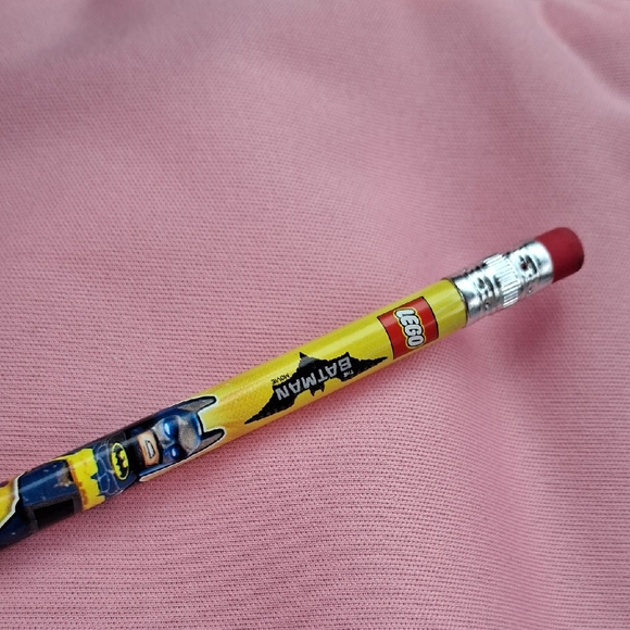 Lego Other - Lego Batman Yellow Pencil with Red Eraser (LEGO)